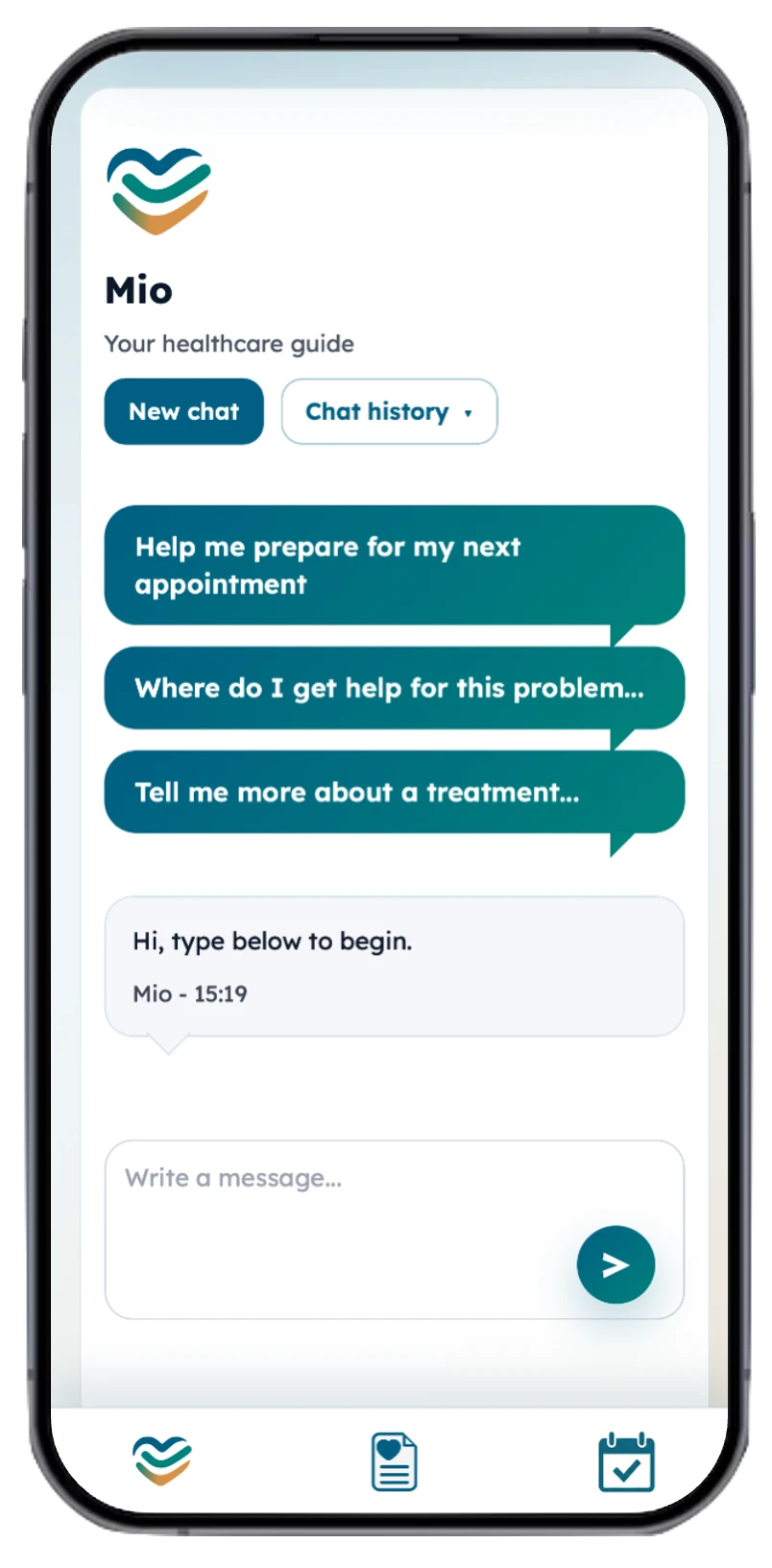 Mio health summary preview